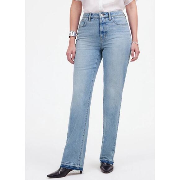 Madewell The Petite Curvy '90s Straight Mid Rise Jean Barbosa Wash Size 26P NWT - Picture 5 of 12